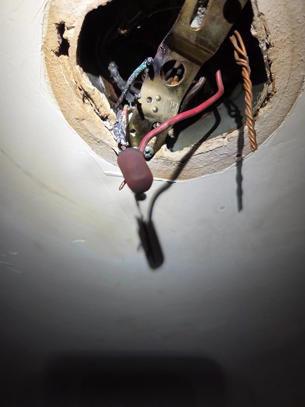 Electrical device condition found during troubleshooting